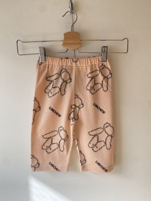 画像1: UNIONINI　teddybear short leggings    pink orange (1)