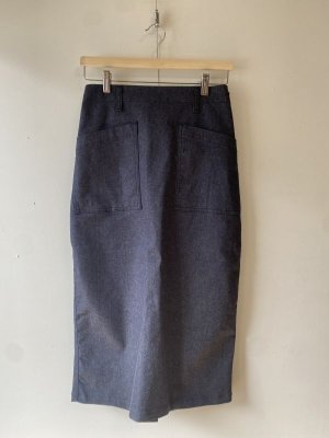 画像1: 40%off  　NATURAL LAUNDRY　　ロイカデニムナロースカート　480；ネイビー　 (1)