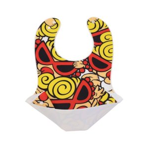 画像3: ☆HYS MINI　　JAM PACKED総柄 EVA お食事エプロン　04:ホワイト系 (3)