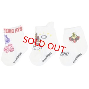 画像1: ☆2024春夏HYS MINI　　BABY 3Pソックス　00：ホワイト (1)