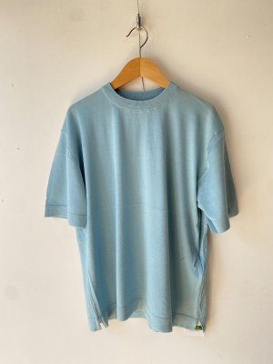 画像1: 30%off   YARRA NEU  シーアイランドニット　半袖プルオーバー　　53；サックス　サイズ；FREE (1)
