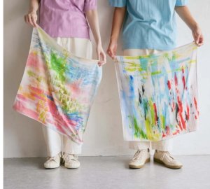 画像1: 30%off   YARRA NEU  abstractプリントストール　　サイズ；FREE (1)