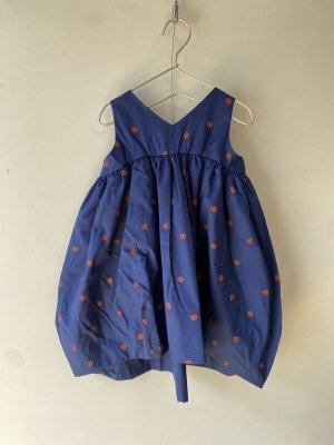 画像1: フランキーグロウ　　FRG+SB　V-NECK DRESS　　NAVY-RD SB (1)