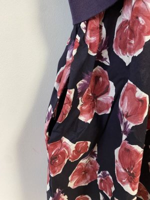 画像4: 40%off 2024春夏FITH   ソフト天竺 花柄プリント 膝下丈 ワンピース 12:パープル (4)