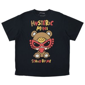 画像1: Hystericmini　STAND BY TEDDY 半袖Tシャツ　　10；ブラック (1)