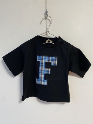 画像1: 40%off 2024春夏　FITH      サラサラテンジク F ロゴ　 S/S Tシャツ　　2:黒 (1)