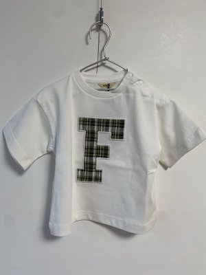 画像1: 40%off 2024春夏　FITH      サラサラテンジク F ロゴ　 S/S Tシャツ　　1:白 (1)