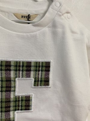 画像2: 40%off 2024春夏 FITH      サラサラテンジク F ロゴ  S/S Tシャツ  1:白 (2)
