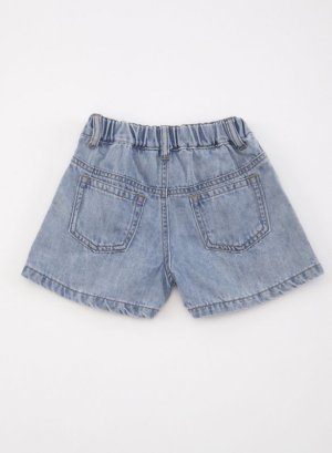 画像4: OCEAN&GROUND　Jr.デニムタックフレアショートパンツ　　 (4)