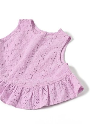 画像3: La stella フリルヘムAラインレースチュニックスーツ (3)