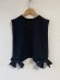 画像4: UNIONINI　ribbon side open vest   　カラー；black  サイズ；M (4)