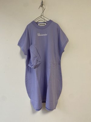 画像1: UNIONINI　◯△ tee dress 　　purple (1)