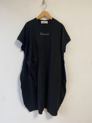 画像1: 30%off UNIONINI　◯△ tee dress 　　black (1)