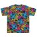 画像1: Hystericmini　　Psychedelic mini face総柄 半袖Tシャツ　　90；マルチ (1)