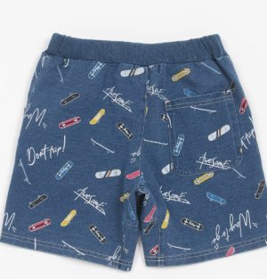 画像3: 40%off XLARGE KIDS　　ロゴ総柄デニムショーツ　　80；クロ (3)