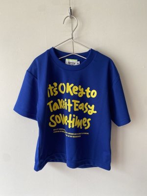 画像1: 30%off ハイキング　okey short sleeve     blue (1)