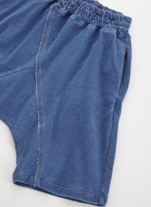 画像3: OCEAN&GROUND　インディゴリラックスサルエルショーツ　 (3)