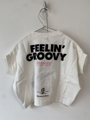 画像2: 30% GC　 SNOOPY ROLLER SKATE Tent-sleeves Tee　1；白 (2)