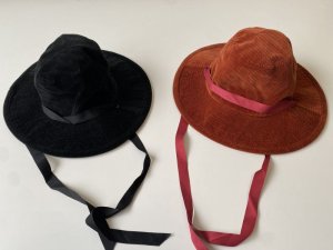 画像1: 50%off 2021秋冬　GTH　コーデュロイ　リボン　HAT　 (1)