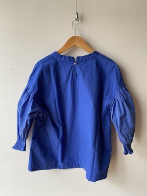 画像4: 30%off grin 染めブロードシャーリングスリーブプルオーバー 460:ブルー   サイズ:2 (4)