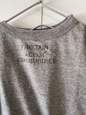画像2: 50%off  DENIM DUNGAREE  742434 ビンテージテンジク PEACE TEE   3:グレー サイズ:130 (2)