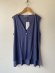 画像1: 30%off   Lilou&Lily 　 BELGIUM LINEN LONG VEST   C:BLUE   size:38 (1)