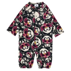 画像1: MY FIRST HYSTERIC　[BLACK LABEL] PANDA MINI総柄 長袖2WAYALL　14；ブラック　サイズ；FREE(60-70cm) (1)