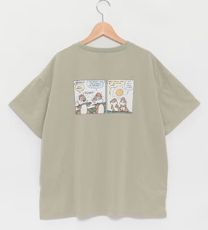 画像1: 30%off   Lovetoxic    【Disney】BIG半袖Tシャツ　49；薄カーキ (1)