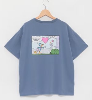 画像1: 30%off   Lovetoxic    【Disney】BIG半袖Tシャツ　51：ブルー (1)
