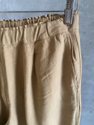 画像2: 30%off   NATURAL LAUNDRY コットンリネンリヨセルヘリンボーン イージーパンツ  620;ベージュ  サイズ;2 (2)