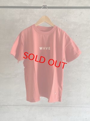 画像1: 快晴堂　コットン　WAVE  Tシャツ　　 4； レッド　　サイズ:3+ (1)