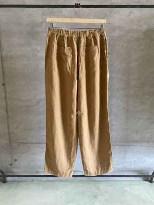 画像1: 30%off   NATURAL LAUNDRY　コットンリネンリヨセルヘリンボーン　イージーパンツ　　620；ベージュ　　サイズ；2 (1)