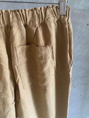 画像4: 30%off   NATURAL LAUNDRY コットンリネンリヨセルヘリンボーン イージーパンツ  620;ベージュ  サイズ;2 (4)