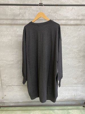 画像3: 40%off   2024AW　gomme　ロング丈長袖T　　3；チャコール　サイズ；M (3)