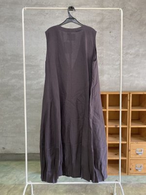 画像4: 40%off   2024AW　gomme　　リネンワンピース　2；チャコール　サイズ；M (4)