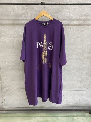 画像1: 30%off   2024AW　gomme(H)　　BIG半袖Tシャツ　　3；パープル　サイズ；M (1)