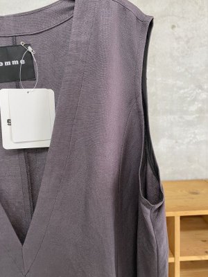 画像2: 40%off   2024AW　gomme　　リネンワンピース　2；チャコール　サイズ；M (2)