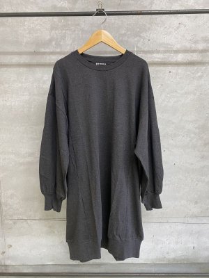 画像1: 30%off   2024AW　gomme　ロング丈長袖T　　3；チャコール　サイズ；M (1)