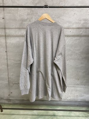 画像4: 40%off   2024AW　gomme(H)　　ロング長袖Tシャツ　　1；グレー　サイズ；M (4)