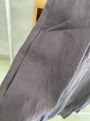 画像5: 40%off   2024AW　gomme　　リネンワンピース　2；チャコール　サイズ；M (5)