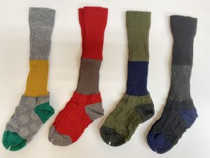 画像1: ☆2024AW　gomme　リブドットソックス　　サイズ；F (1)