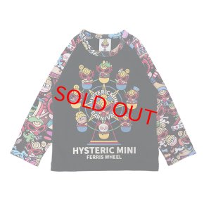 画像1: MY FIRST HYSTERIC　HYSTERIC MINI LANDラグラン 長袖Tシャツ　　10；ブラック (1)
