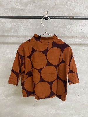 画像3: 40%off   2024秋冬 FITH    ベア天竺 ドットPT モックネックTシャツ 13;ワイン (3)