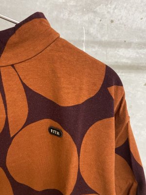 画像2: 40%off   2024秋冬 FITH    ベア天竺 ドットPT モックネックTシャツ 13;ワイン (2)