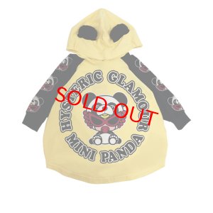 画像1: MY FIRST HYSTERIC　PANDA MINI 耳付き 長袖ワンピース　　61；レモンイエロー (1)