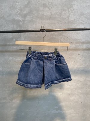 画像1: 40%off   GC　11.4ozデニム　フロントラップキュロット　14；ブルー (1)