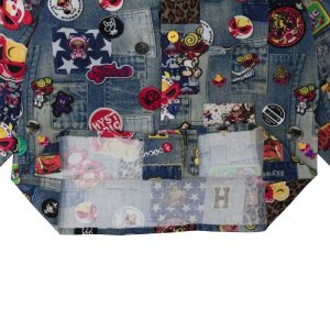 画像3: MY FIRST HYSTERIC　SCRATCH DENIM総柄 Viscotex シャツ　　49；インディゴ (3)