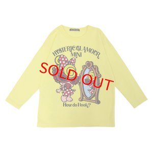 画像1: Hystericmini　MIRROR OH MIRROR 長袖BIG Tシャツ　　61；レモンイエロー (1)