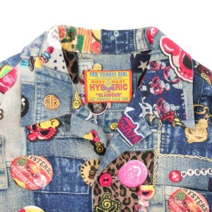 画像5: MY FIRST HYSTERIC　SCRATCH DENIM総柄 Viscotex シャツ　　49；インディゴ (5)