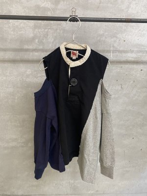 画像1: 40%off   2024秋冬　GTH　ドヅメテンジク　リメイク　TEE　　2；黒 (1)